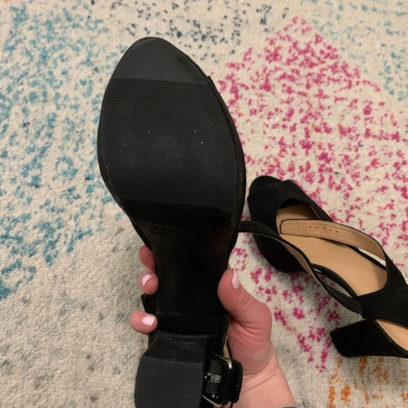 Candie’s Suede Open-Toe Heels - Picture 8 of 11